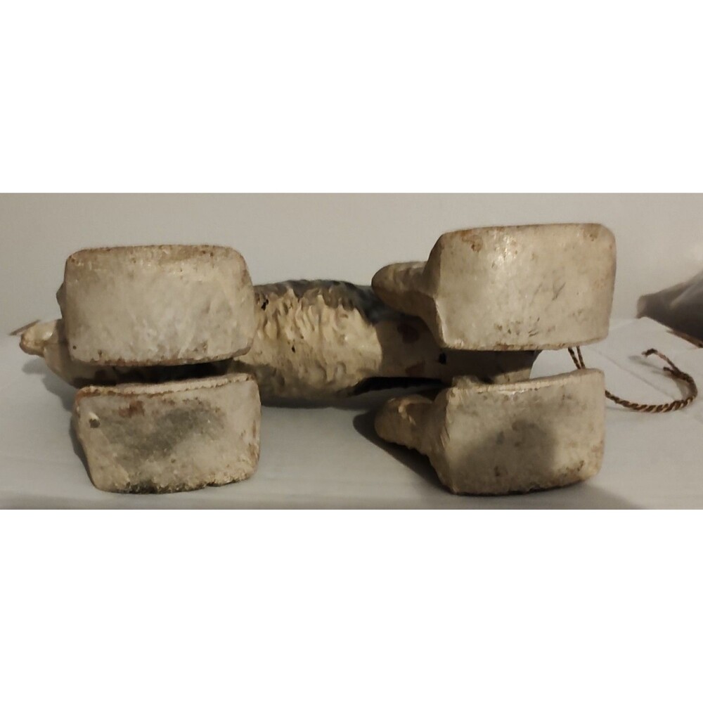 Antique Vintage Composition Or Paper‎ Mache Dog Pull Toy Irish Setter Spaniel - Picture 8 of 8